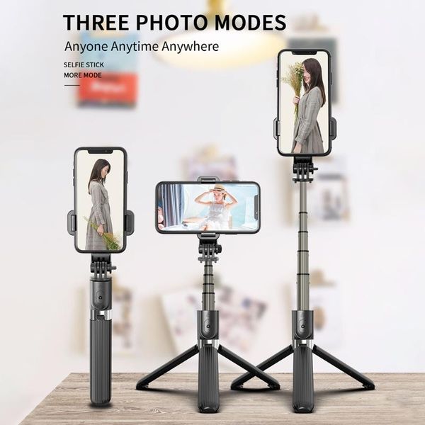 selfie monopods bluetooth remote control stick tripod for phone sports action camera handphone live po holder
