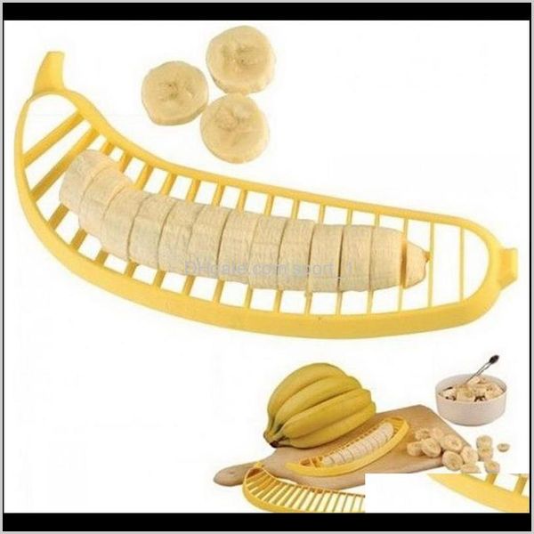 Vegetal Cozinha Dining Bar Home Jardim Gota entrega 2021 Banana Slicer Chopper Cutter Peeler Salada de frutas Sundais Cereal Fácil Cozinha Ferramentas