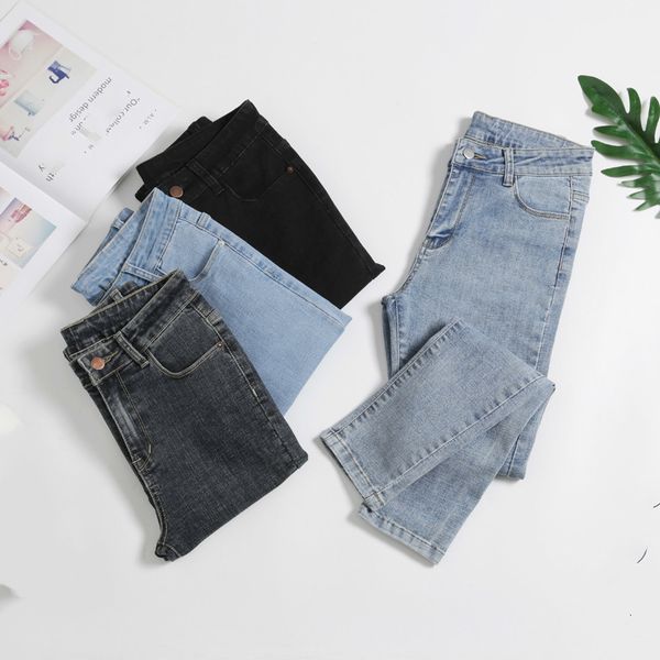 

jeans spring summer pants high female waitress ladies pencil-pushing jeans ny for women, Blue