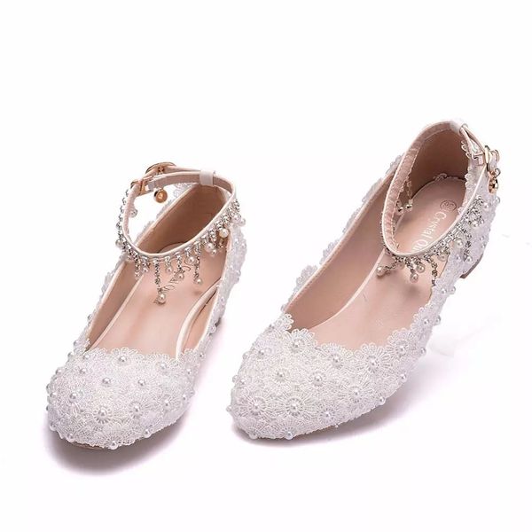 

20212021 womens wedding shoes shoes woman high heels platform evening party round toe 1, Black