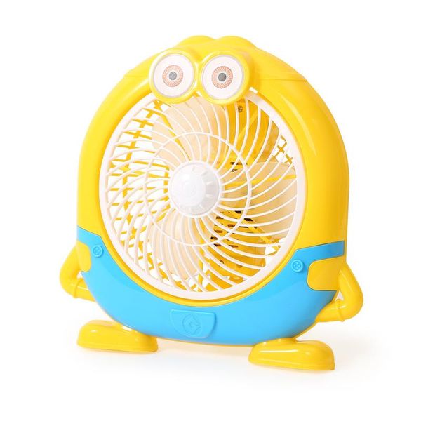 

electric fans bedside fan cartoon student dormitory table yellow mini