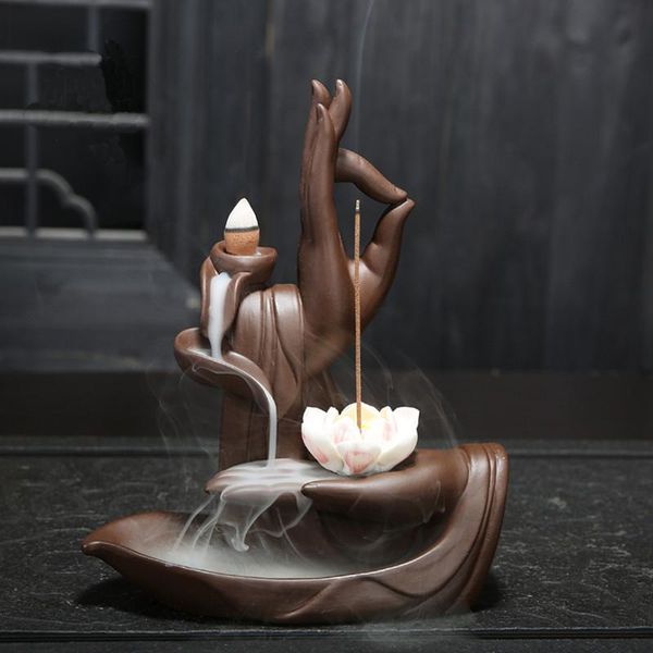 

fragrance lamps purple sand backflow incense stove zen buddhist sandalwood home indoor antique creative decoration