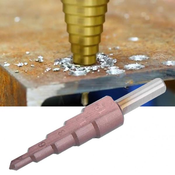 

professional drill bits cobalt coating step bit multifunctional high speed steel m35 triangular shank hole cutter