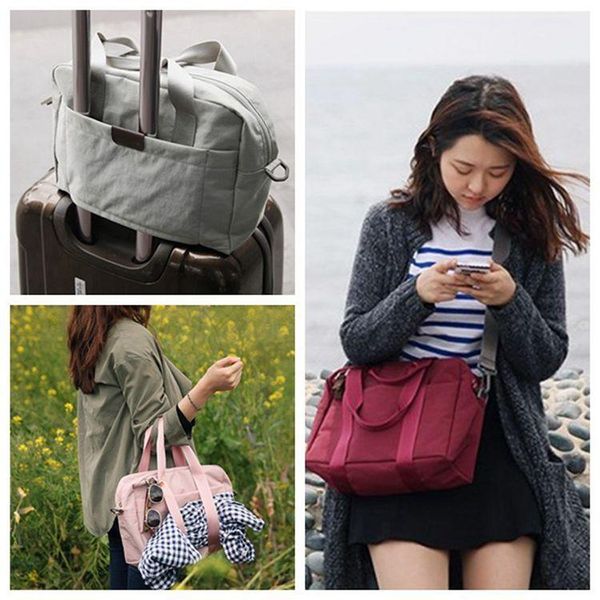 

storage bags travel bag large capacity men hand luggage duffle nylon weekend women multifunctional