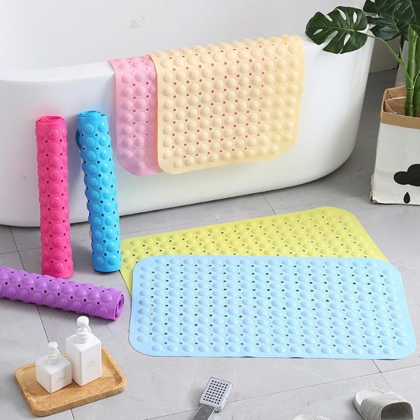 

bath mats 58x88cm pvc bathroom anti-slip mat shower household odorless anti-fall toilet bathtub floor rug accessories