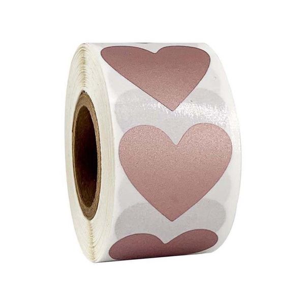 

gift wrap 300pcs/roll heart stickers stamp envelopes cards package scrapbooking stationery drop