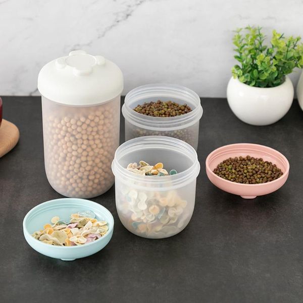 

storage bottles & jars drop food snack jar tank sealed stack size whole grain spice salt container