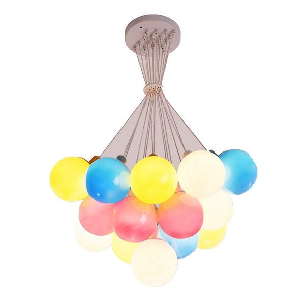 

pendant lamps children's room light balloon bubble for boys and girls colorful creative cartoon kindergarten led chandelier