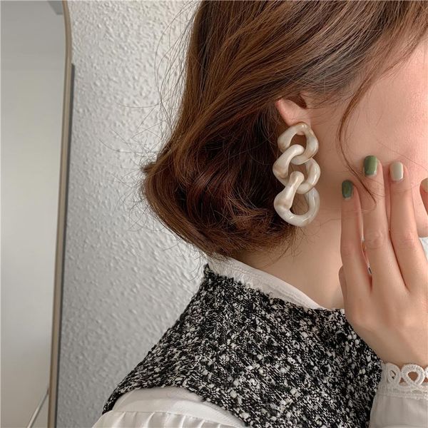 

dangle & chandelier cweel trend long women's earrings earings fashion jewelry classic boho style statement geometric large earring acce, Silver