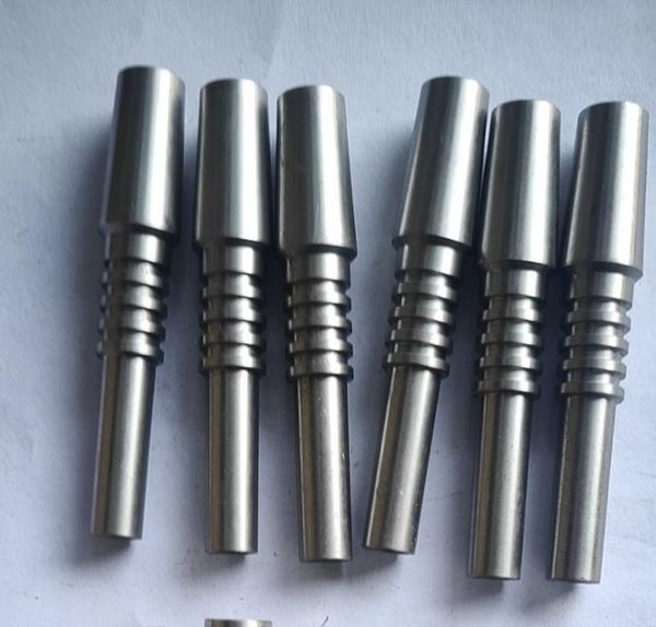 10mm 14mm 19mm Nectar Collector Titanium Nail Glass Bong GR2 Titanium Nail per Dab Straw Concentrate Water Pipe Grade