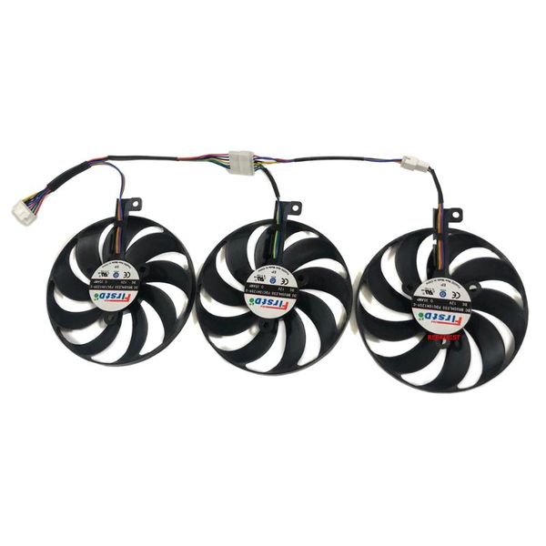 

fans & coolings 3pcs/set 7pin fdc10h12s9-c gpu card cooler for asus rog strix rtx 2080 ti gaming rtx2080 rtx2080ti cards cooling