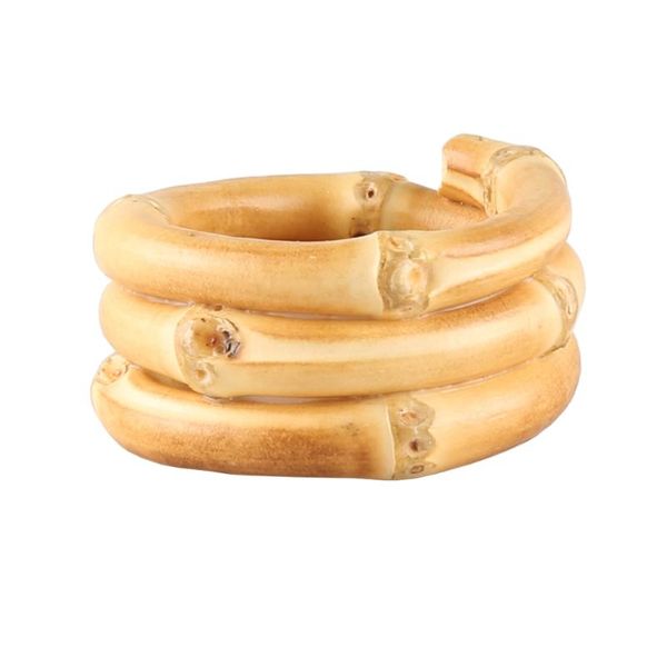 

napkin rings nilerun restaurant handmade round circle three wide bamboo root triple ring