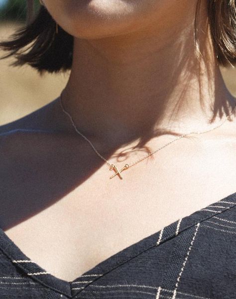 

pendant necklaces ins minimalist x letter hammer pattern necklace european and american ipg18k gold-plated titanium steel niche fashion desi, Silver