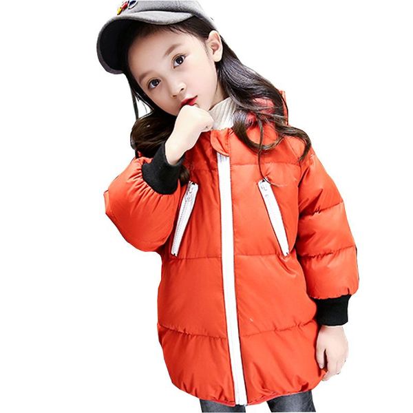 

coat 2021 winter children's down jacket long boy baby girl, Blue;gray