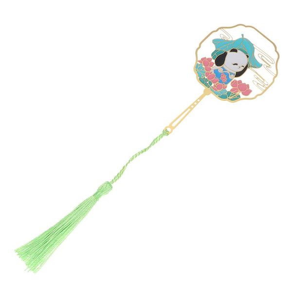

panda adornment metal creative vintage pattern stationery supplies for office school (lotus boy pattern) bookmark