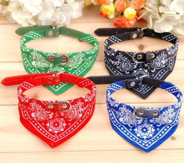 

wholesale 1pc handsomepet dog scarf collars adjustable puppy triangular bandana pet cat tie collar & leashes