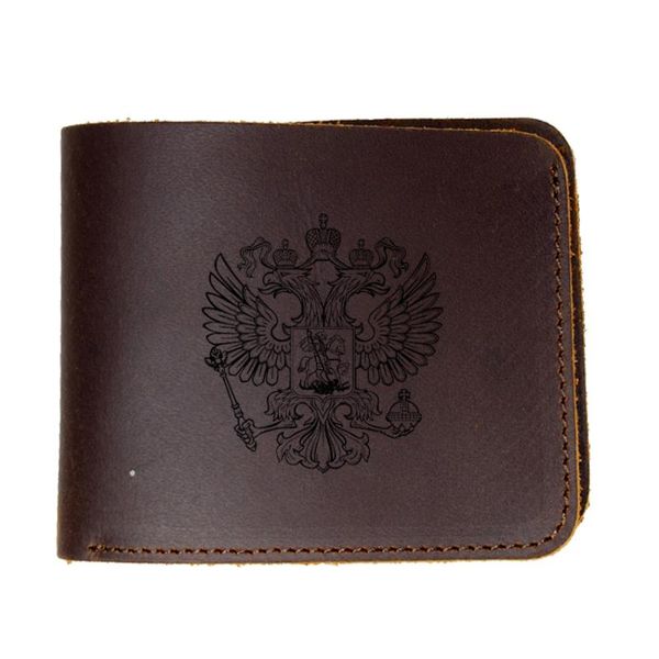 

wallets men's wallet russian double headed eagle purse male genuine leather card case cross section engraved name samll, Red;black