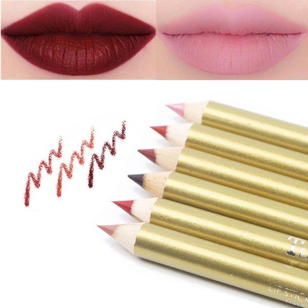 

lip pencils waterproof liner pencil easy to wear long-lasting lipliner natural matte lipstick pen lips cosmetic beauty makeup tool