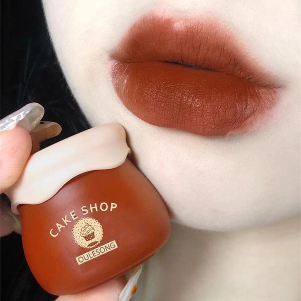 

lip gloss 2021 velvety matte lipstick long lasting nonstick cup not fade makeup cosmetics for girl women