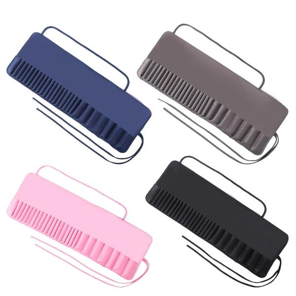 

storage bags makeup brush rolling case cosmetic bag pouch holder travel portable brushes organizer with belt strap