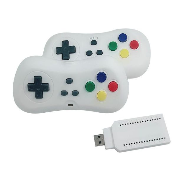 

2.4g wireless handheld game players portable dual tv console built-in 620 non-repeating