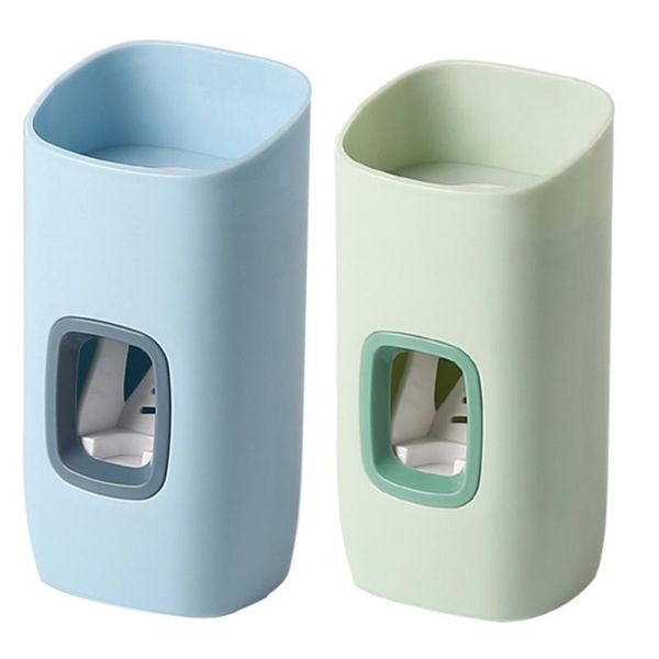 

toothbrush holders 2pcs toothpaste dispensing holder wall mounted squeezer