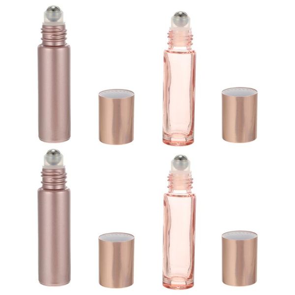 

storage bottles & jars 12pcs 10ml essential oil glass roller container dispenser