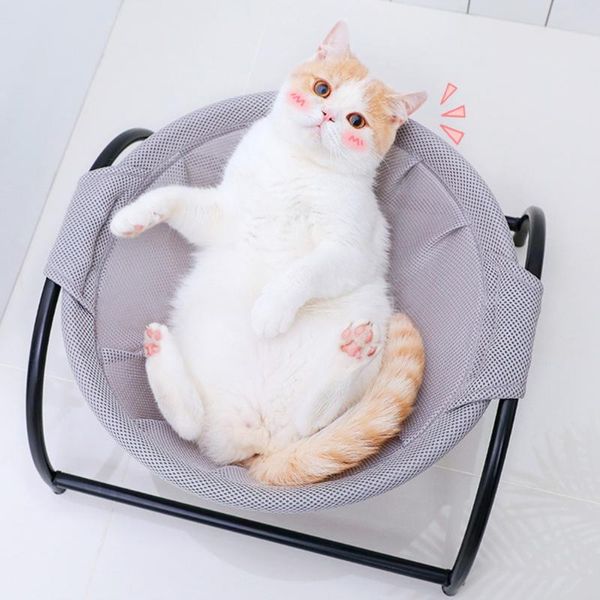 

cat beds & furniture dog detachable litter kennel mat pet puppy breathable sleep camping cushion bed washable removable mesh for summer