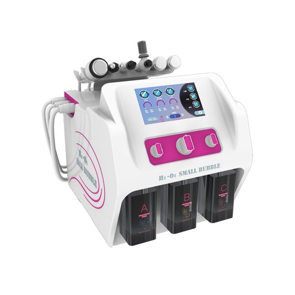 

6in 1 rf bio oxygen hydro facial ultrasound dermabrasion water jet peel massage deep cleansing lifting moisturizing beauty equipment