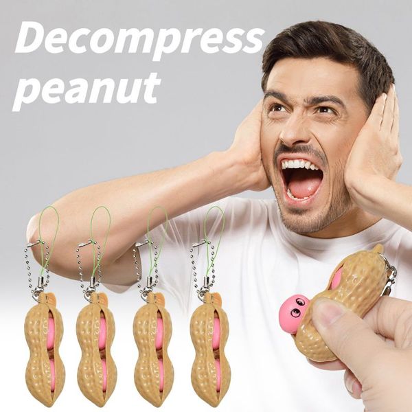 

infinite peanut edamame toys peas beans keychain pops it fidget squishy decompression squeeze antistress figet stress popper toy