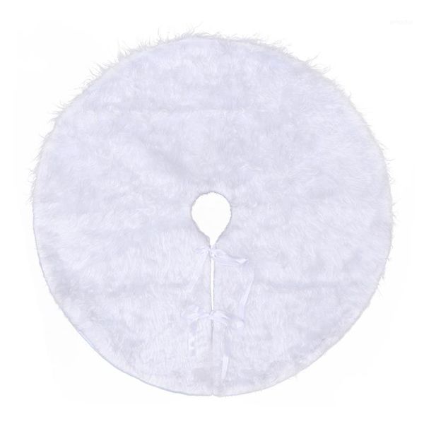 

christmas decorations 78cm 122cm tree decoration skirt pure white long hair plush