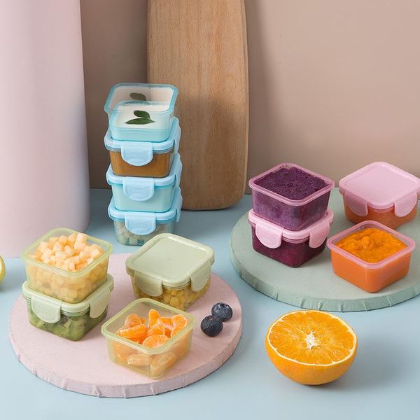 

storage bottles & jars 150ml grade thickened plastic box household children's sugar bowl kitchen utensils multi-color container
