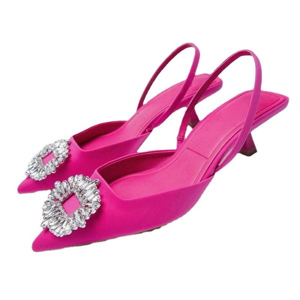 

dress shoes summer for women 2021 women's wedding sequined exposed documentary pointed toe temperament spring, Black