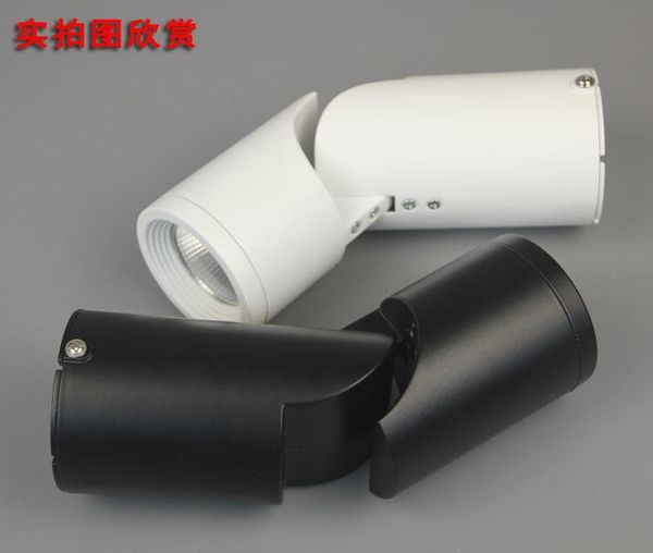 

surface mounted 10w led spotlight 85-265v in white black cob 10pcs track lights