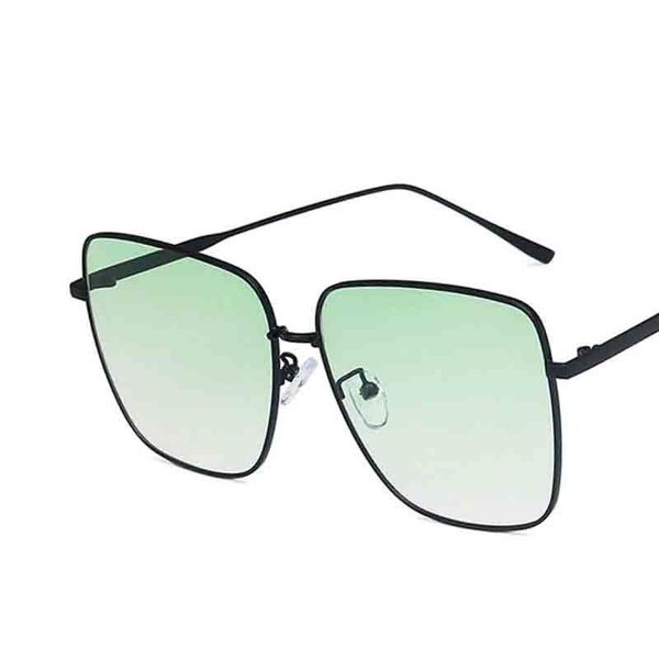 

sunglasses oversized square women metal big frames female sun glasses fashion ocean gradient lens ladies eyewear uv400 ag79, White;black