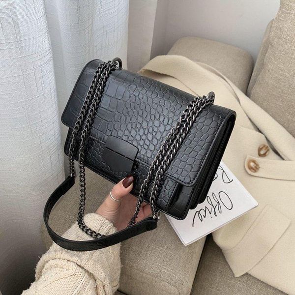 

evening bags 2021 all-match color contrast one shoulder fashion handbag handbags satchels lipstick bag tote fashionable purses