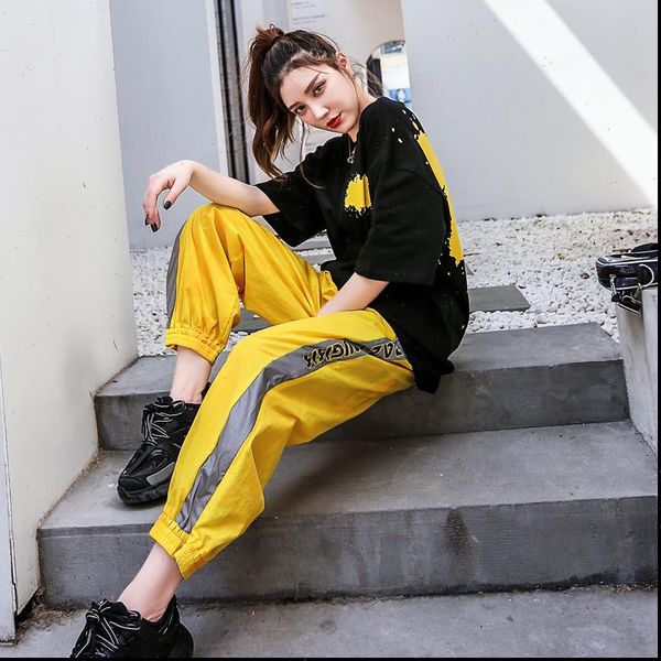 

summer clothes students korean version womens tracksuits loose casual two piece set women fashion hip hop sportswear suit, Gray