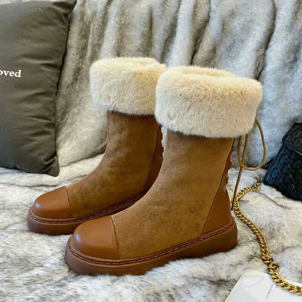 

winter boots fashion women's pu boots round toe western warm ladies snow boots comfortable non-slip motorcycle bootie 210619, Black