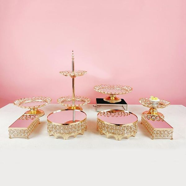 

8pcs/lot cake stand cupcake tray tools gome decoration dessert table decorating party suppliers wedding display other bakeware