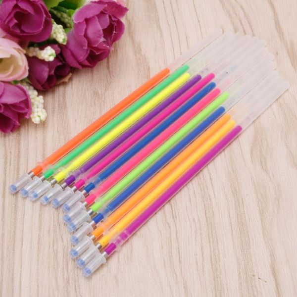 

48colors 0.38mm gel ink pen refills for glitter metallic neon pastel stationery k3ke pens