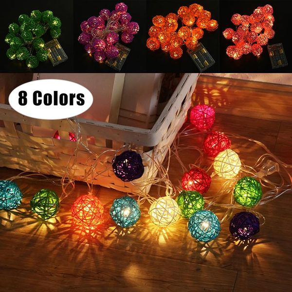 

strings 2021 3m christmas led rattan ball string lights garland decoration home decor multicolor