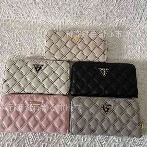 

new car sewing lingge gs2021 inverted triangle simple wallet mobile phone hand bag