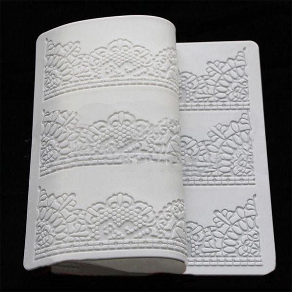 

rolling pins & pastry boards silicone mold fondant cake lace embossed sugar mat decorating tool embossing 39*20cm
