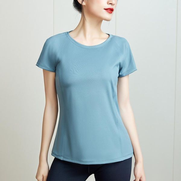 

yoga outfit short sleeve women's simple and fashionable sports fitness top