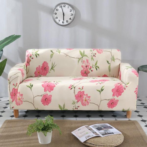 

chair covers idyllic plant print 1/2/3/4 seater sofa cover couch protect loveseat slipcover stretch elastic for living room