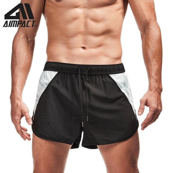 

running marathon workout shorts quick dry lightweight fitness linner outdoor training gym hybird trunks for men, Black;blue
