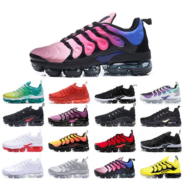 

mens running shoes womens tn plus triple white black sunset lemon lime red shark tooth aurora green blue fury cool grey hyper violet bumbleb