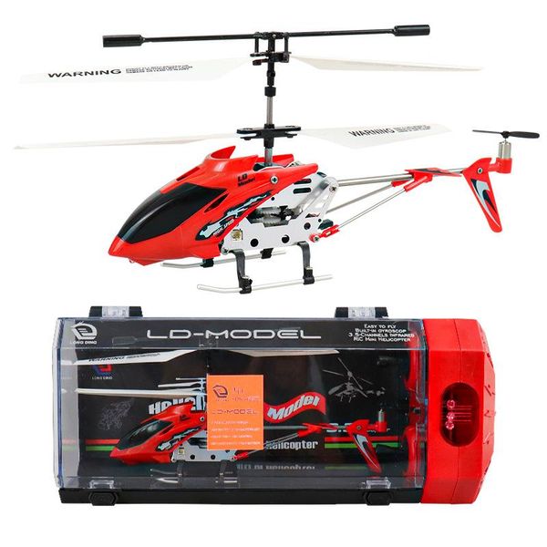 

drones 3.5ch metal rc helicopter with lights remote controller