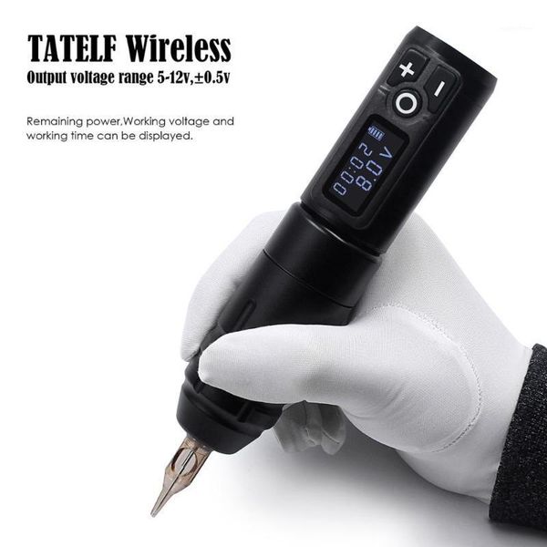 

wireless tattoo machine pen professional original german motor 1800mah lithium battery fast charge mute low vibration guns kits1
