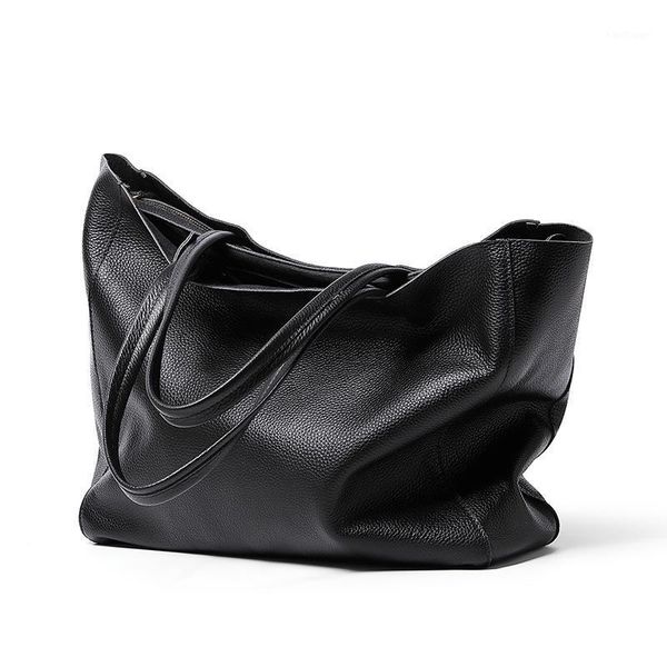 

evening bags natural leather large capacity ladies bag 2021 fashion shoulder tote cowhide handbag